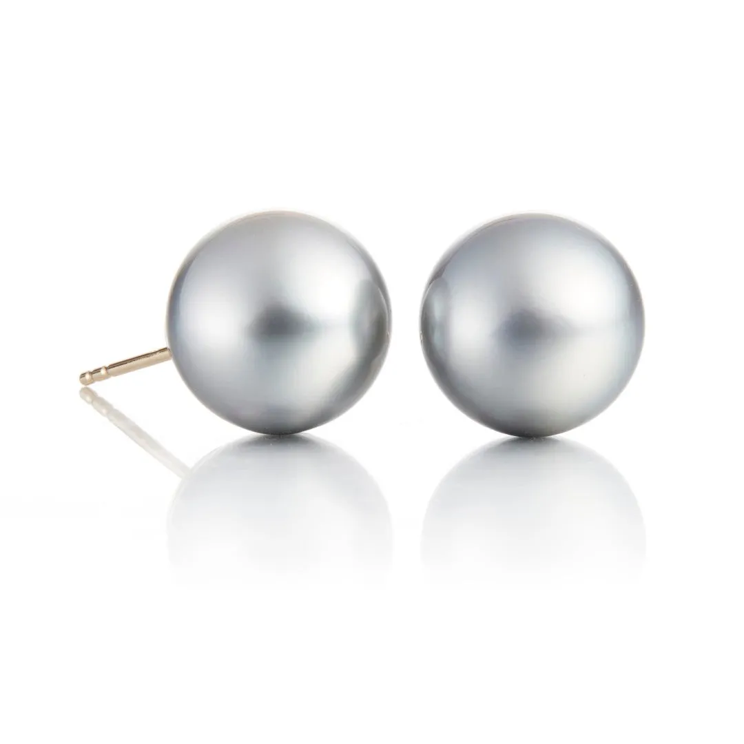 13mm Tahitian Pearl Earrings