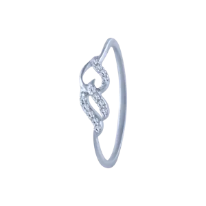 14k (585) White Gold And Diamond Ring For Women