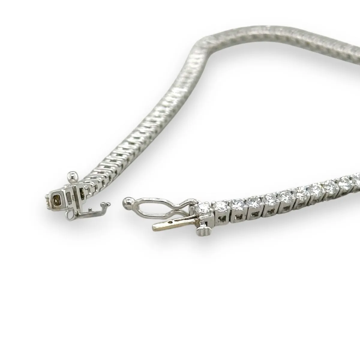 14K W Gold 2.00ctw E-F/VS1  Lab-Created Diamond Tennis Bracelet