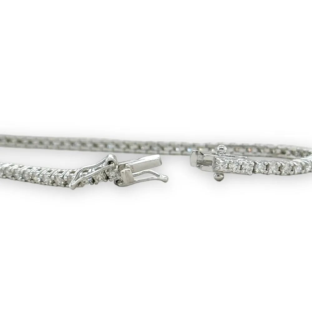 14K W Gold 2.00ctw I/SI1 Diamond Tennis Bracelet