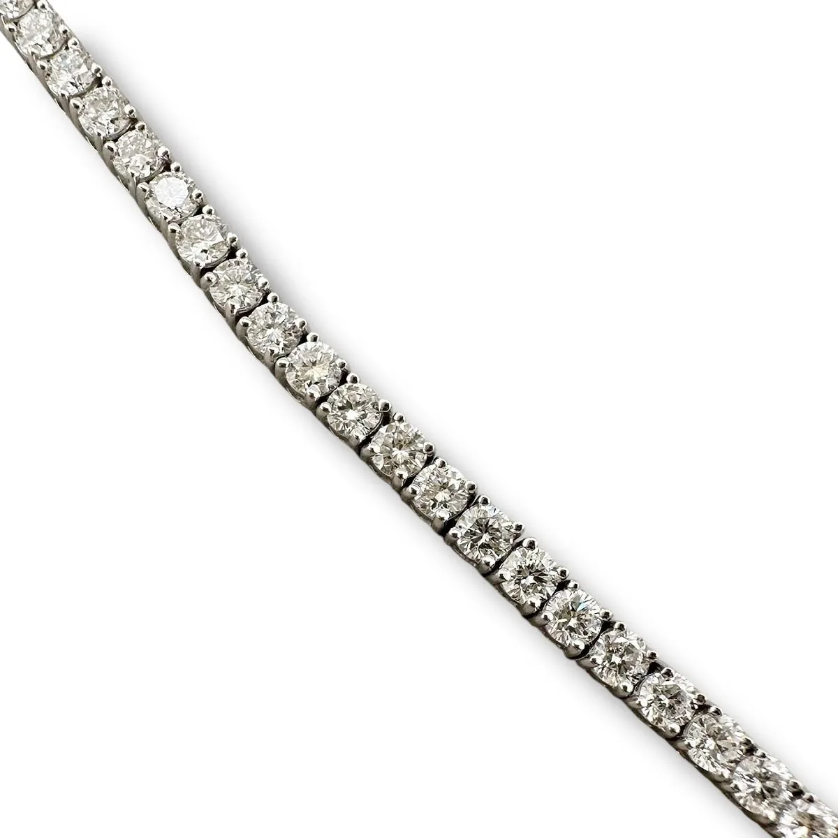14K W Gold 3.00ctw E/VS1 Lab-Created Diamond Tennis Bracelet