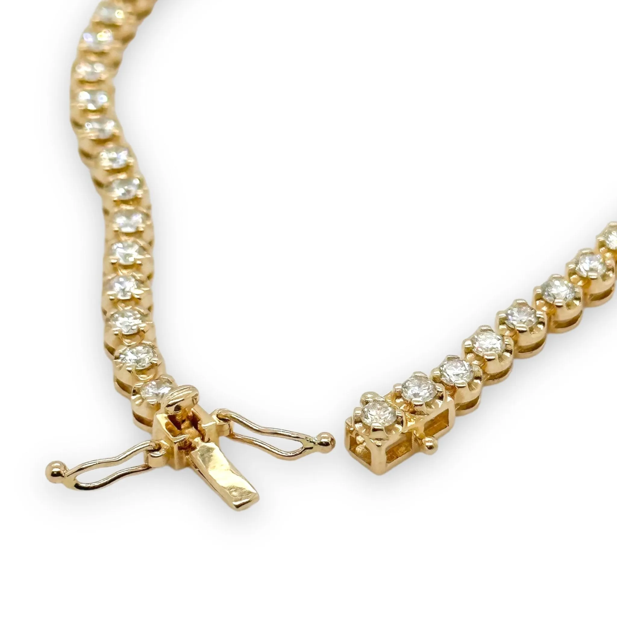 14K Y Gold 2.50ctw I/SI2 Diamond Tennis Bracelet
