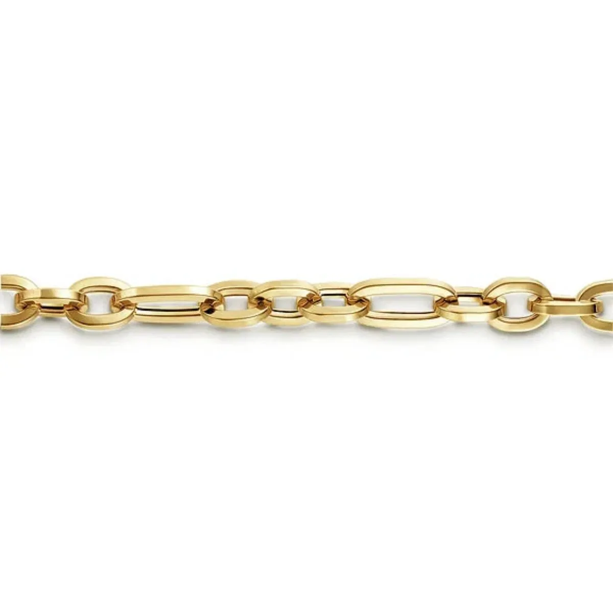14K Y Gold 7" 4.2mm Hollow Link Bracelet