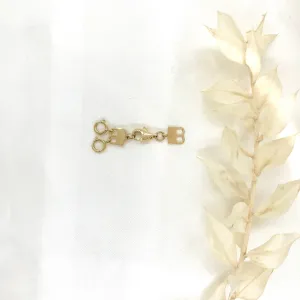 14k Yellow Gold 2 Necklace Layer Holder