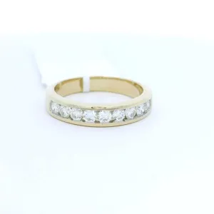 14K Yellow Gold Classic Channel Set Ring