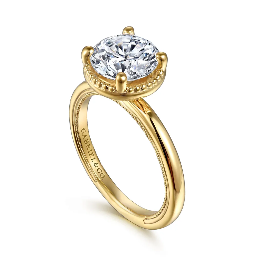 14K Yellow Gold 'Libbie' Solitaire Ring