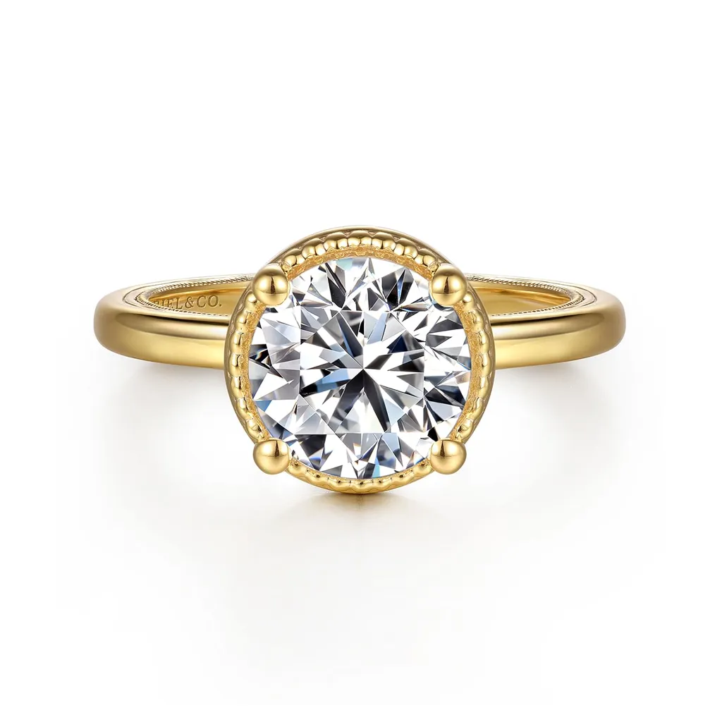 14K Yellow Gold 'Libbie' Solitaire Ring