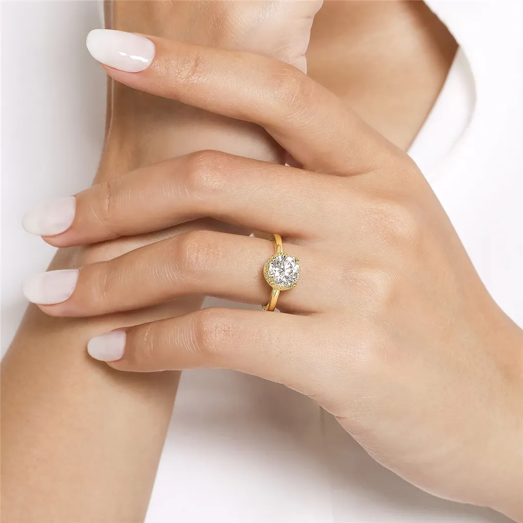 14K Yellow Gold 'Libbie' Solitaire Ring