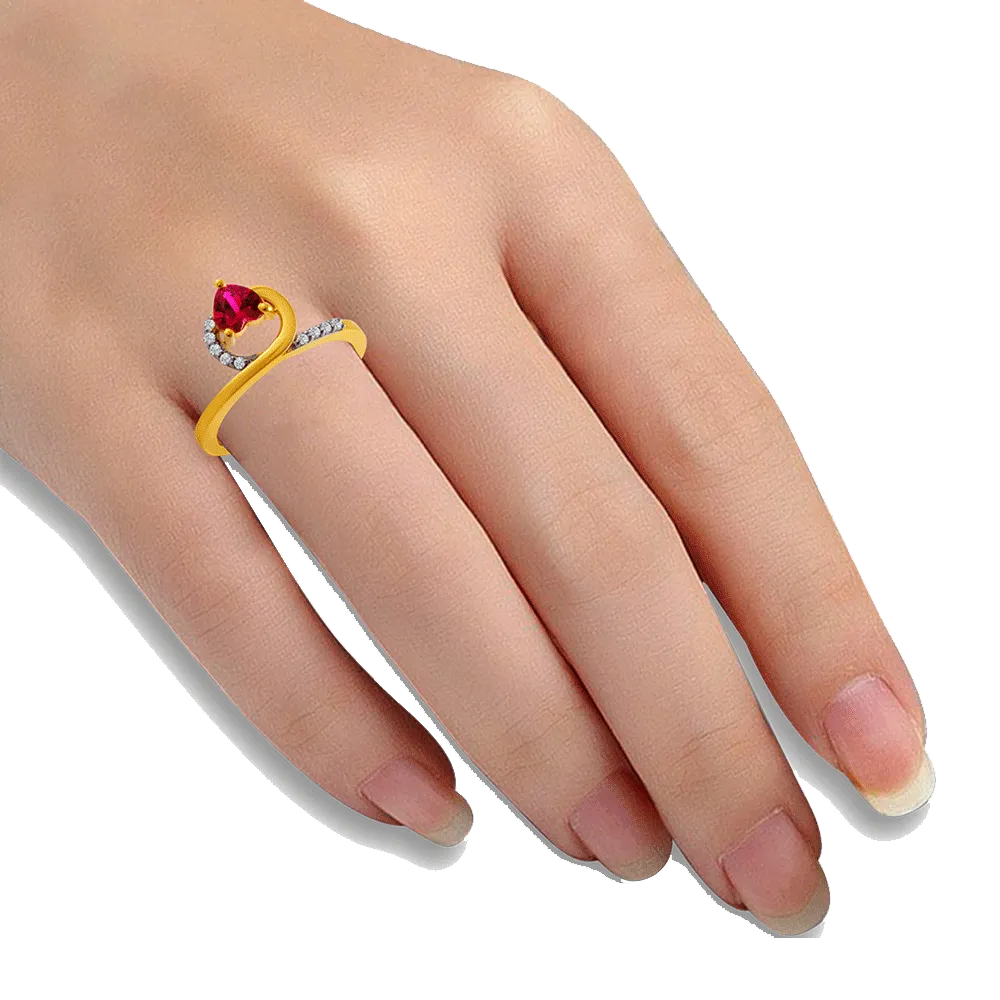 14KT (585) Yellow Gold Ring For Women