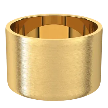 18K Yellow Gold 12 mm Ultra-Lightweight Standard Fit Flat Band