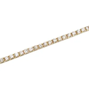 18K Yellow Gold Diamond Tennis Bracelet, 9.66ctw, 18.1g