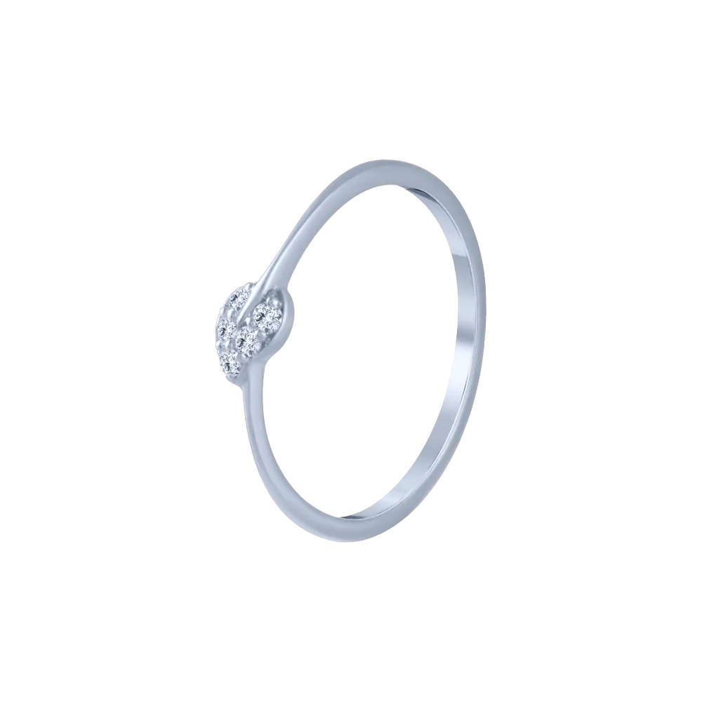 18KT (750) White Gold And Diamond Ring For Women