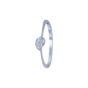 18KT (750) White Gold And Diamond Ring For Women