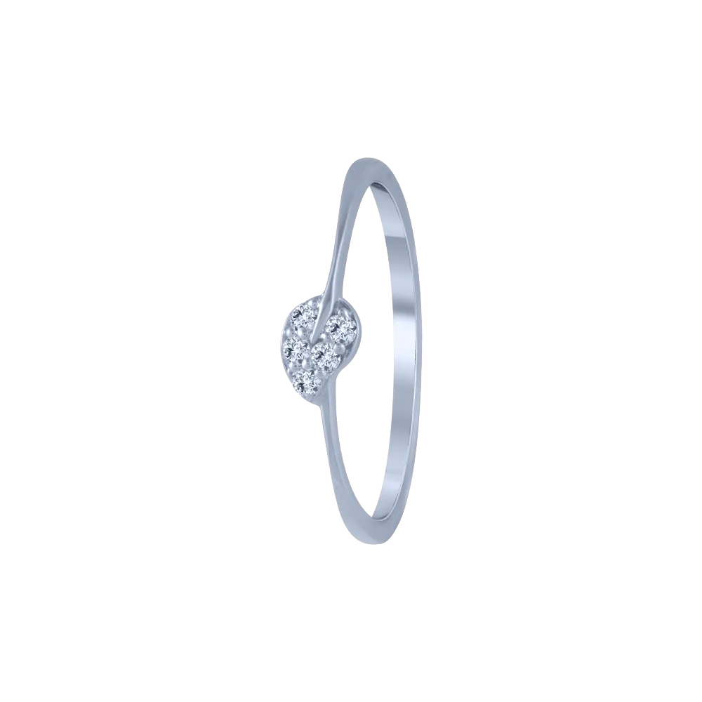 18KT (750) White Gold And Diamond Ring For Women