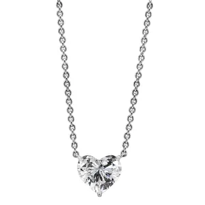2.21ct IGL Heart Shape Diamond Solitaire Pendant Necklace D Color VS2 Clarity
