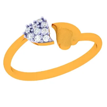 22k Little Heart Connection Ring