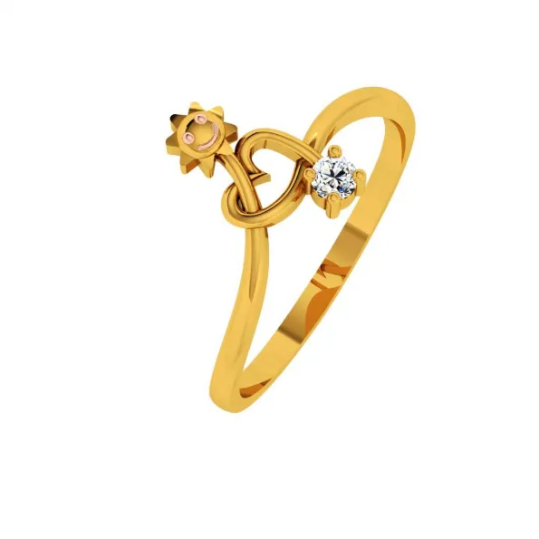 22KT (916) Yellow Gold Ring For Women