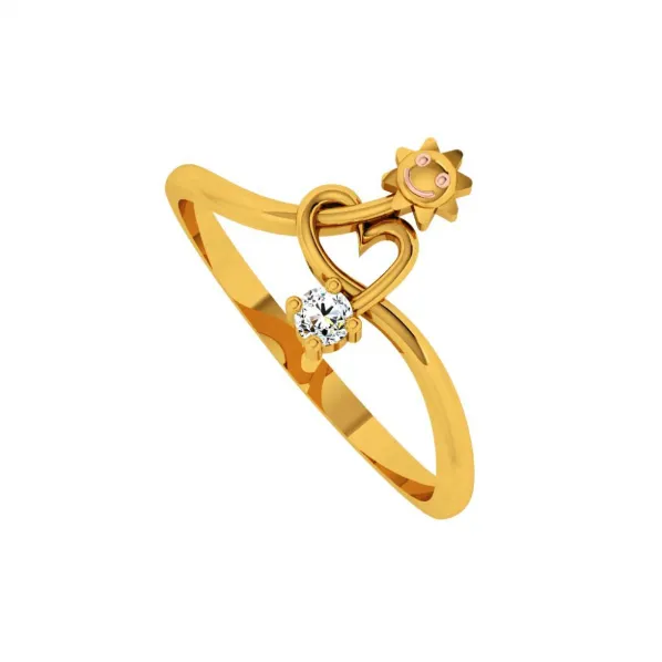 22KT (916) Yellow Gold Ring For Women