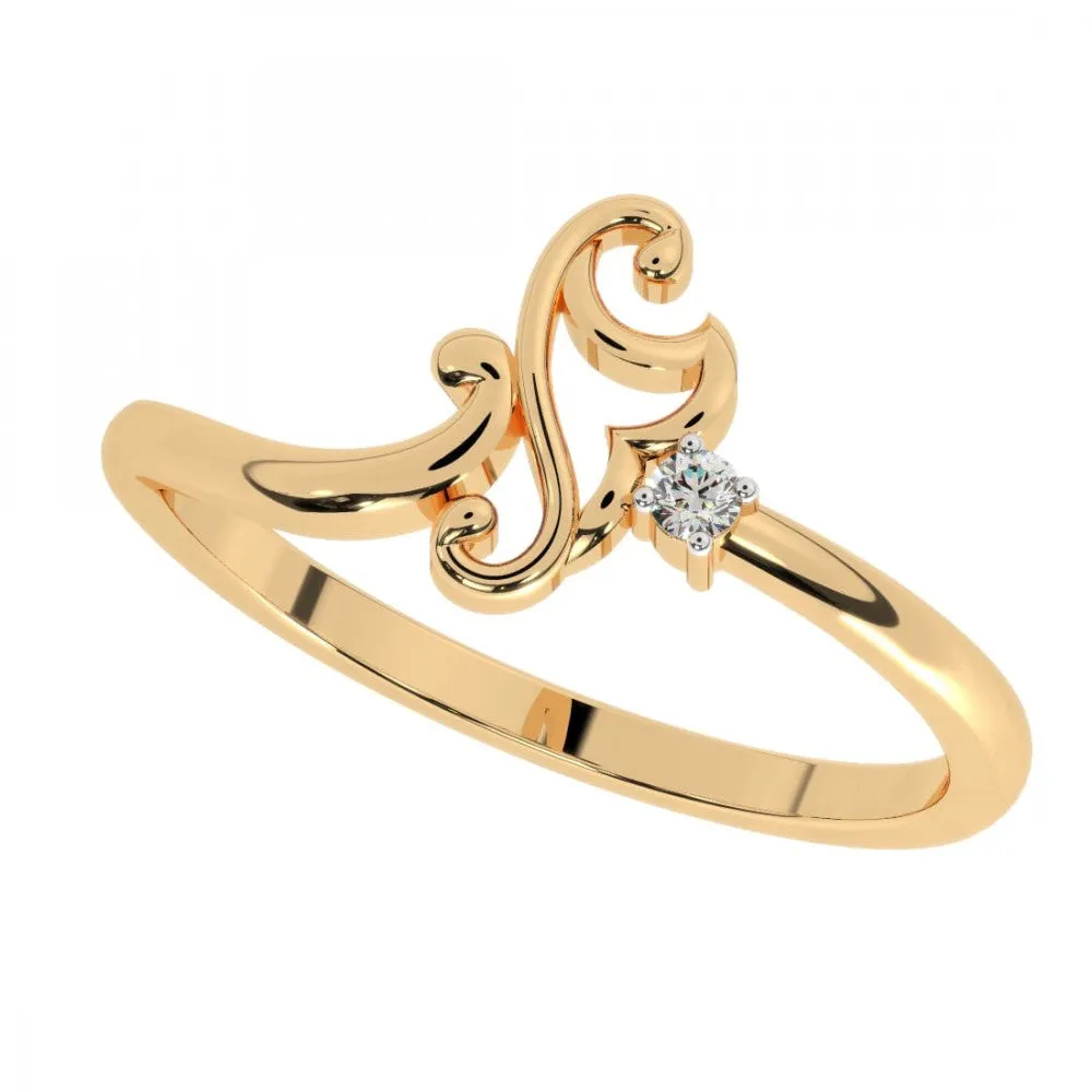 22KT (916) Yellow Gold Ring For Women