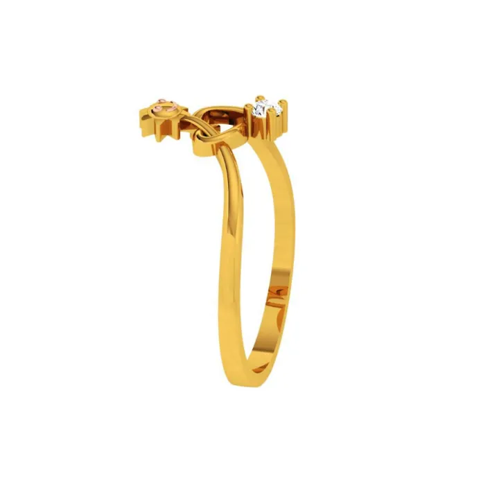 22KT (916) Yellow Gold Ring For Women