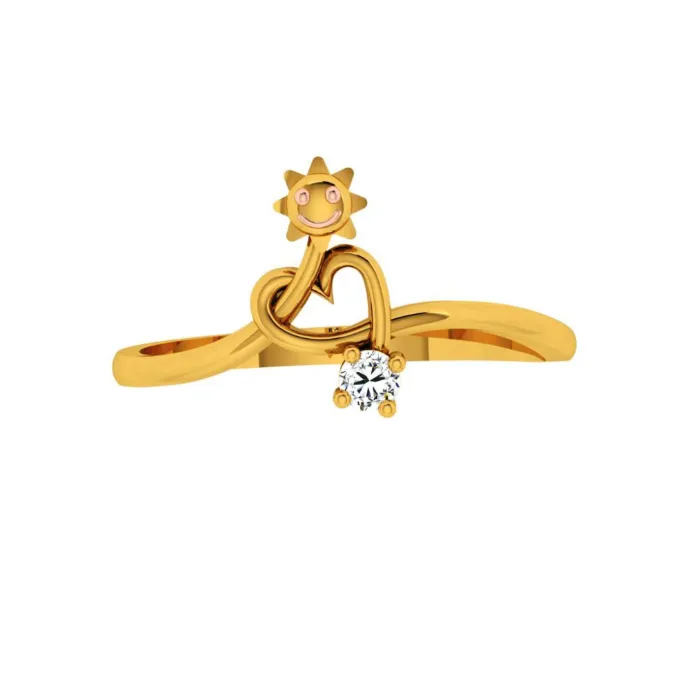 22KT (916) Yellow Gold Ring For Women