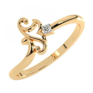 22KT (916) Yellow Gold Ring For Women
