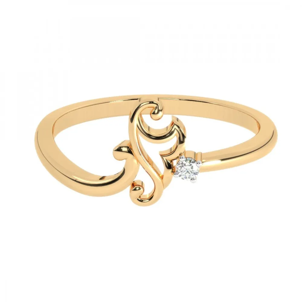 22KT (916) Yellow Gold Ring For Women
