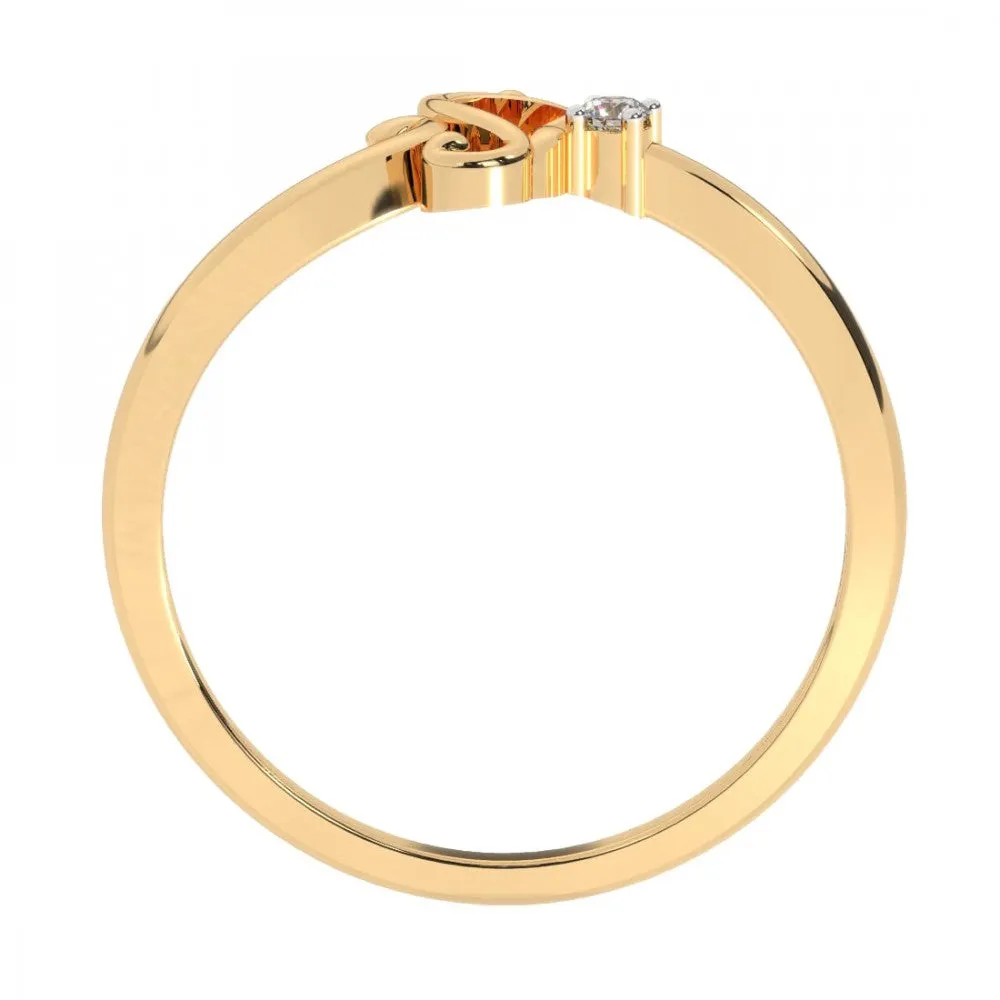 22KT (916) Yellow Gold Ring For Women
