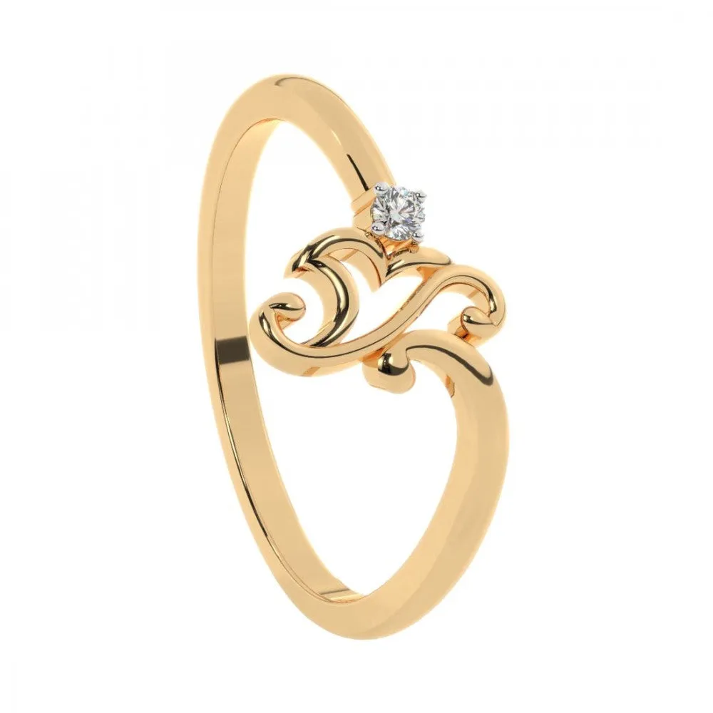 22KT (916) Yellow Gold Ring For Women