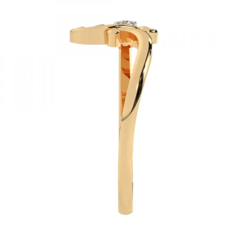 22KT (916) Yellow Gold Ring For Women