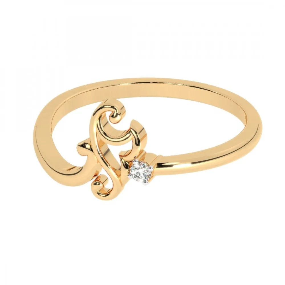 22KT (916) Yellow Gold Ring For Women