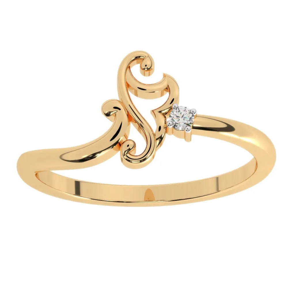 22KT (916) Yellow Gold Ring For Women