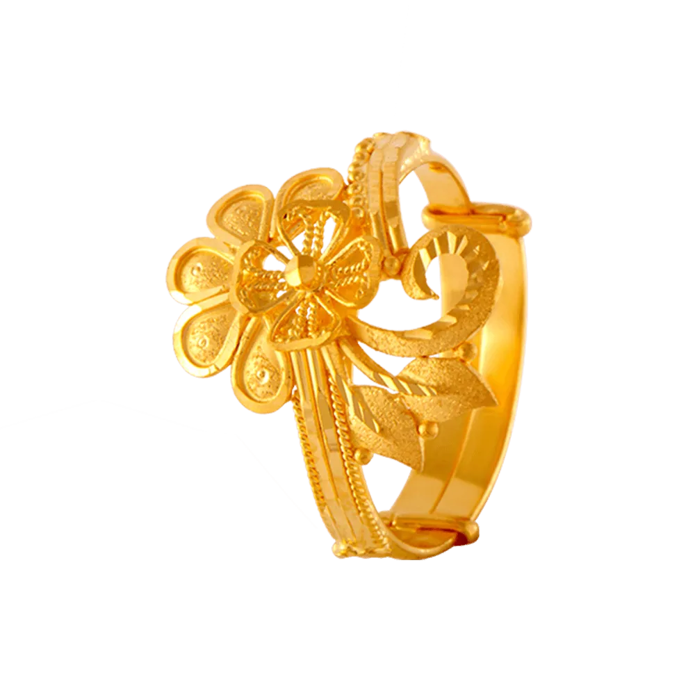 22KT Yellow Gold Ring For Women