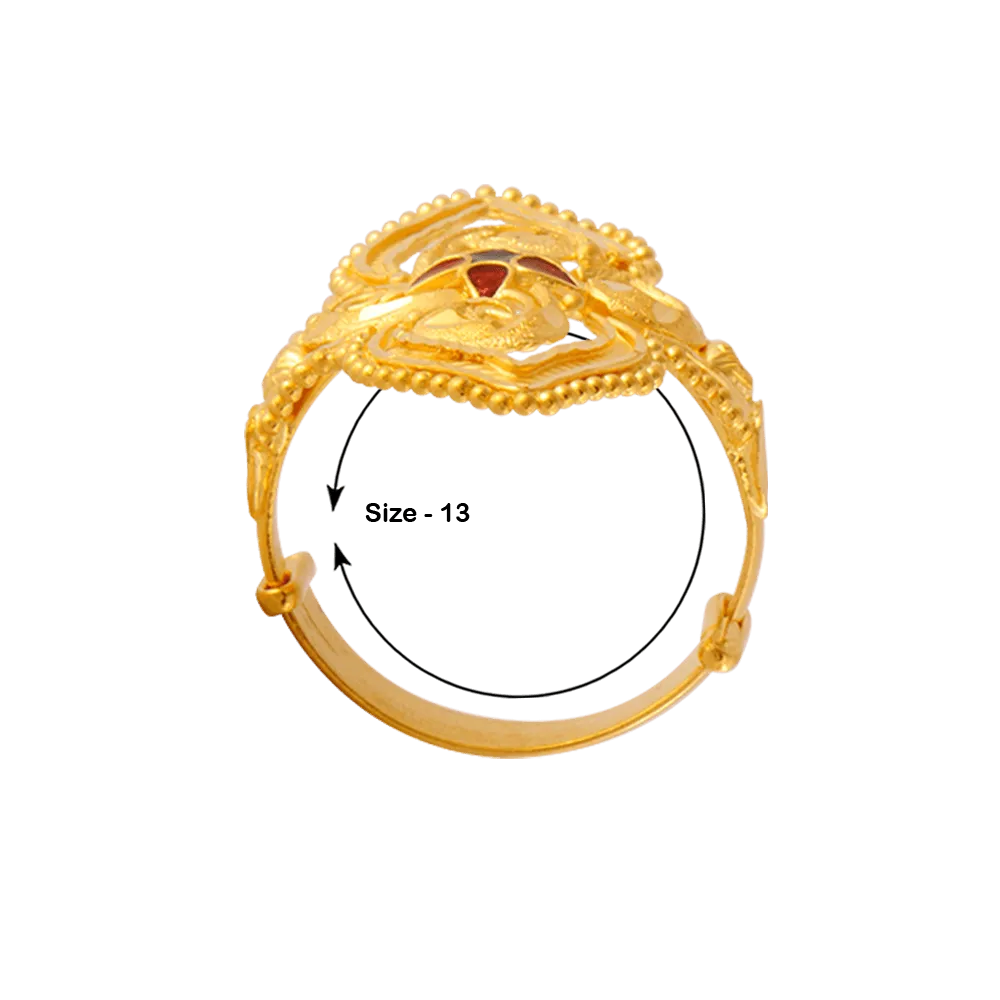 22KT Yellow Gold Ring For Women