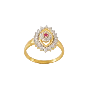 22KT Yellow Gold Ring For Women