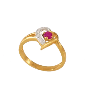 22KT Yellow Gold Ring For Women