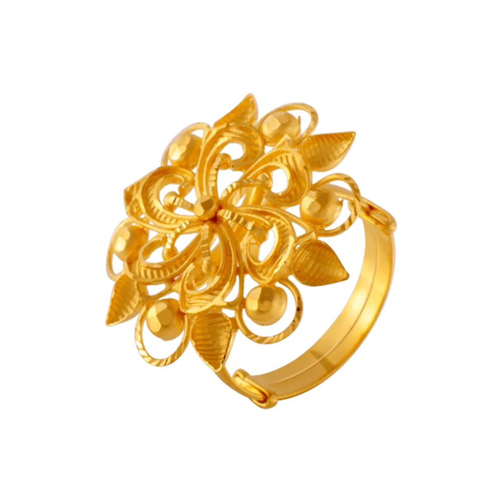 22KT Yellow Gold Ring For Women