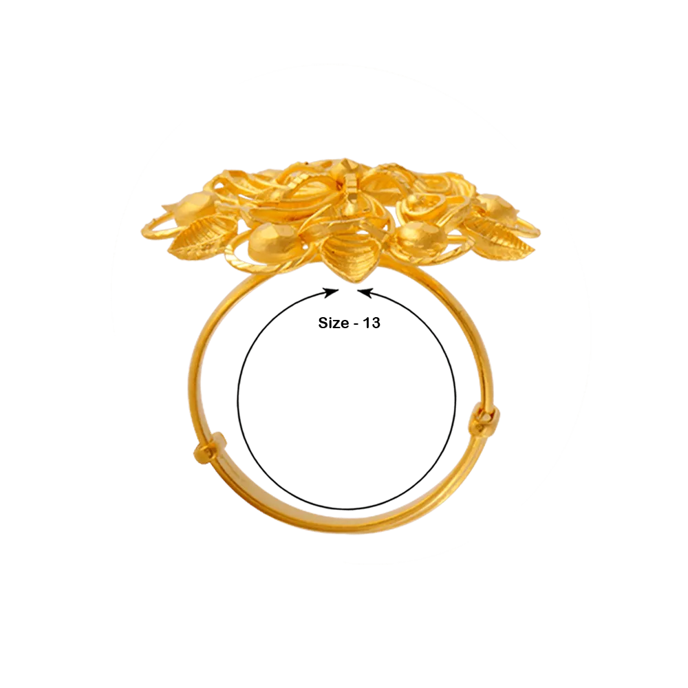 22KT Yellow Gold Ring For Women