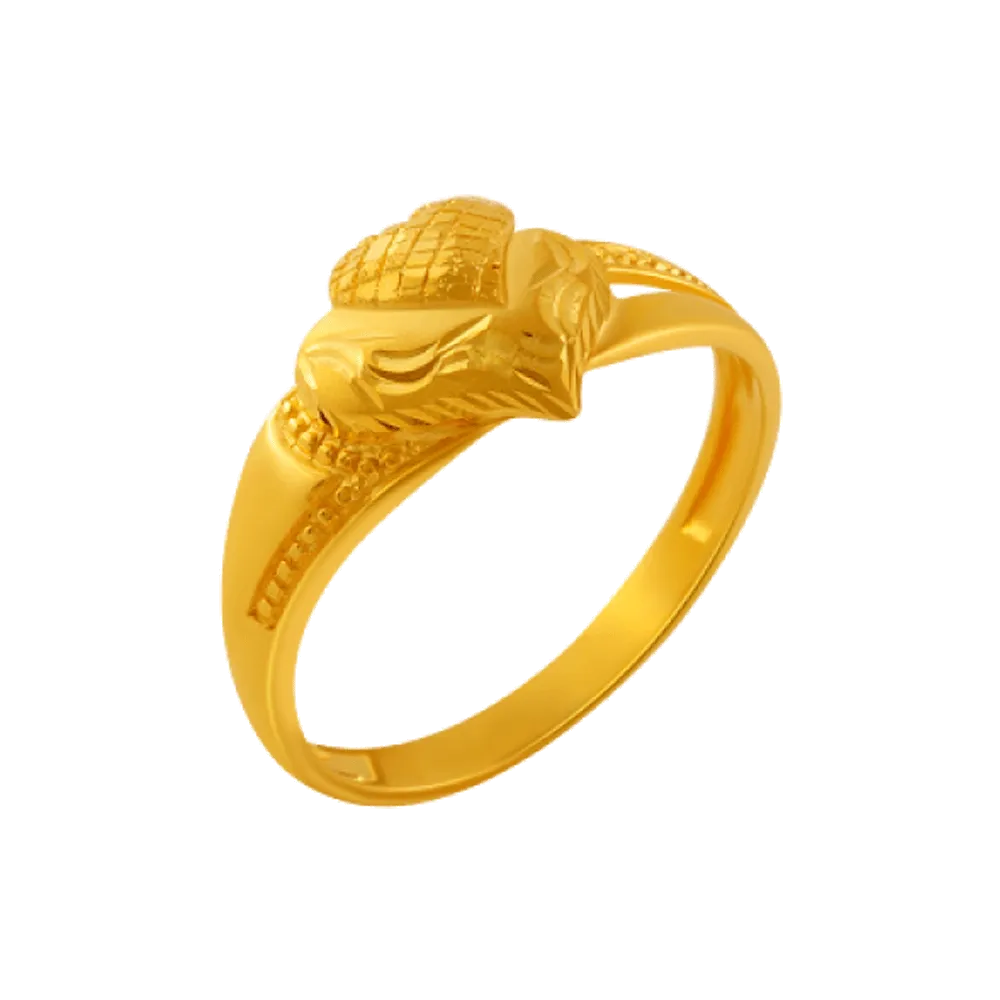 22KT Yellow Gold Ring For Women