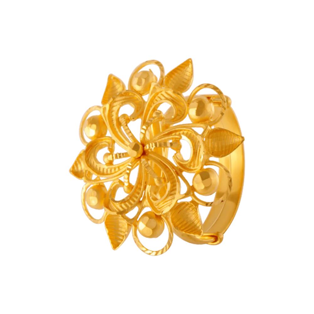 22KT Yellow Gold Ring For Women