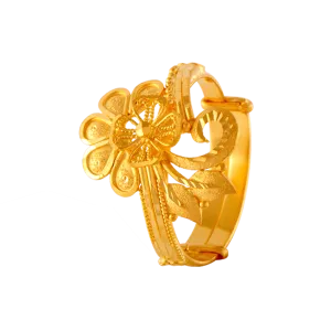 22KT Yellow Gold Ring For Women