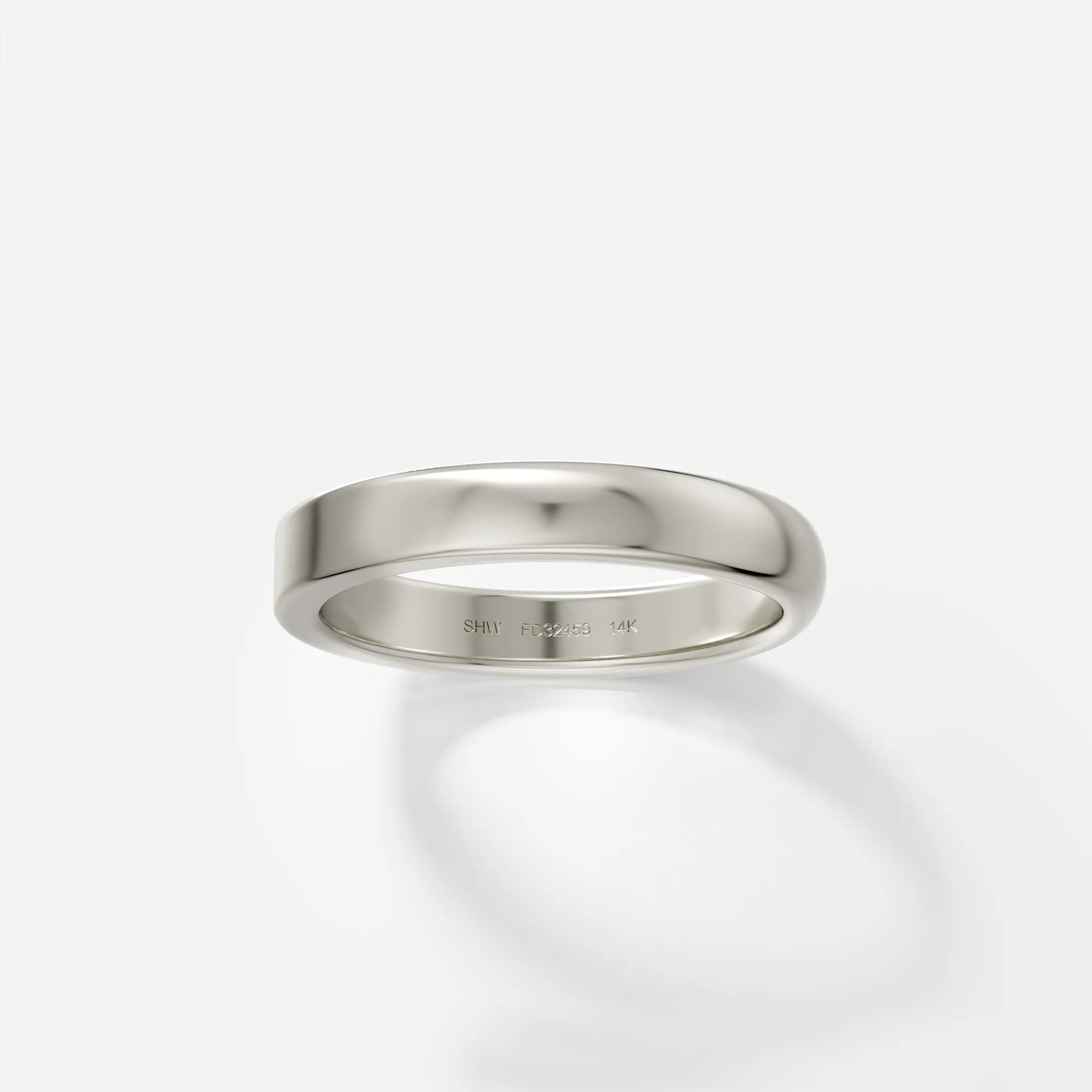 3mm Half Flat and Domed Band