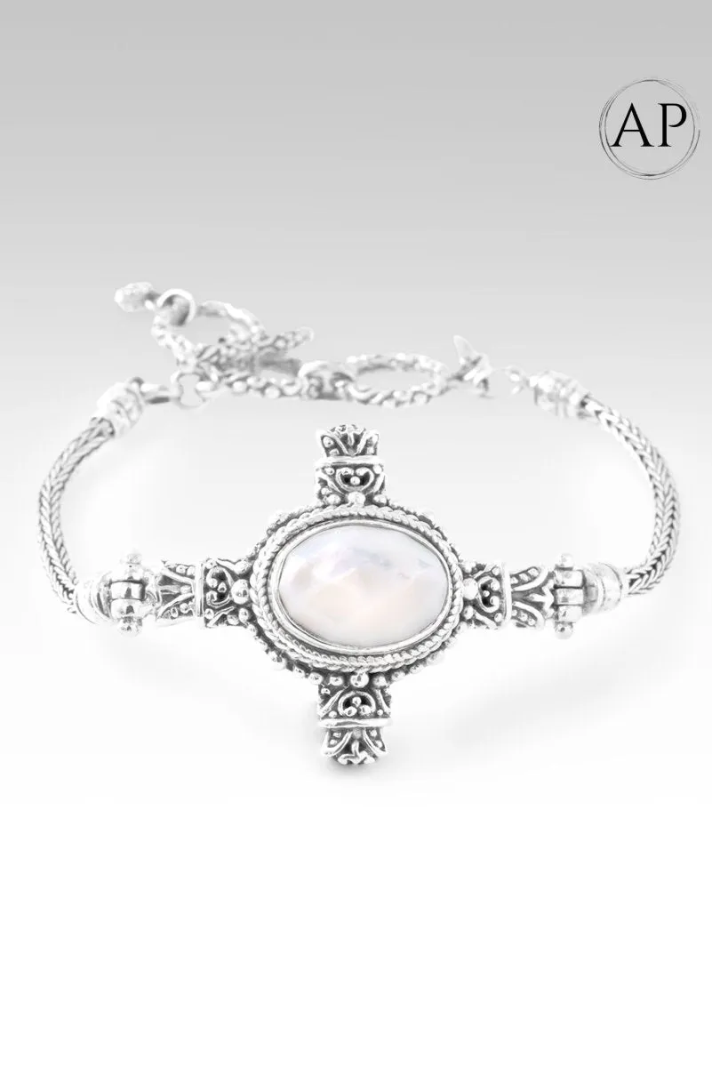 Almost Perfect God's Grace Bracelet? in White Mother of Pearl