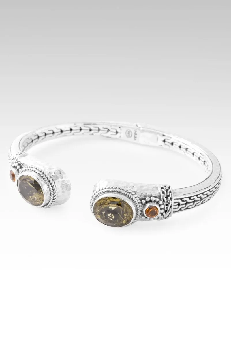 Always Treasured Tip-to-Tip Bracelet? in Olive Quartz & Citrine