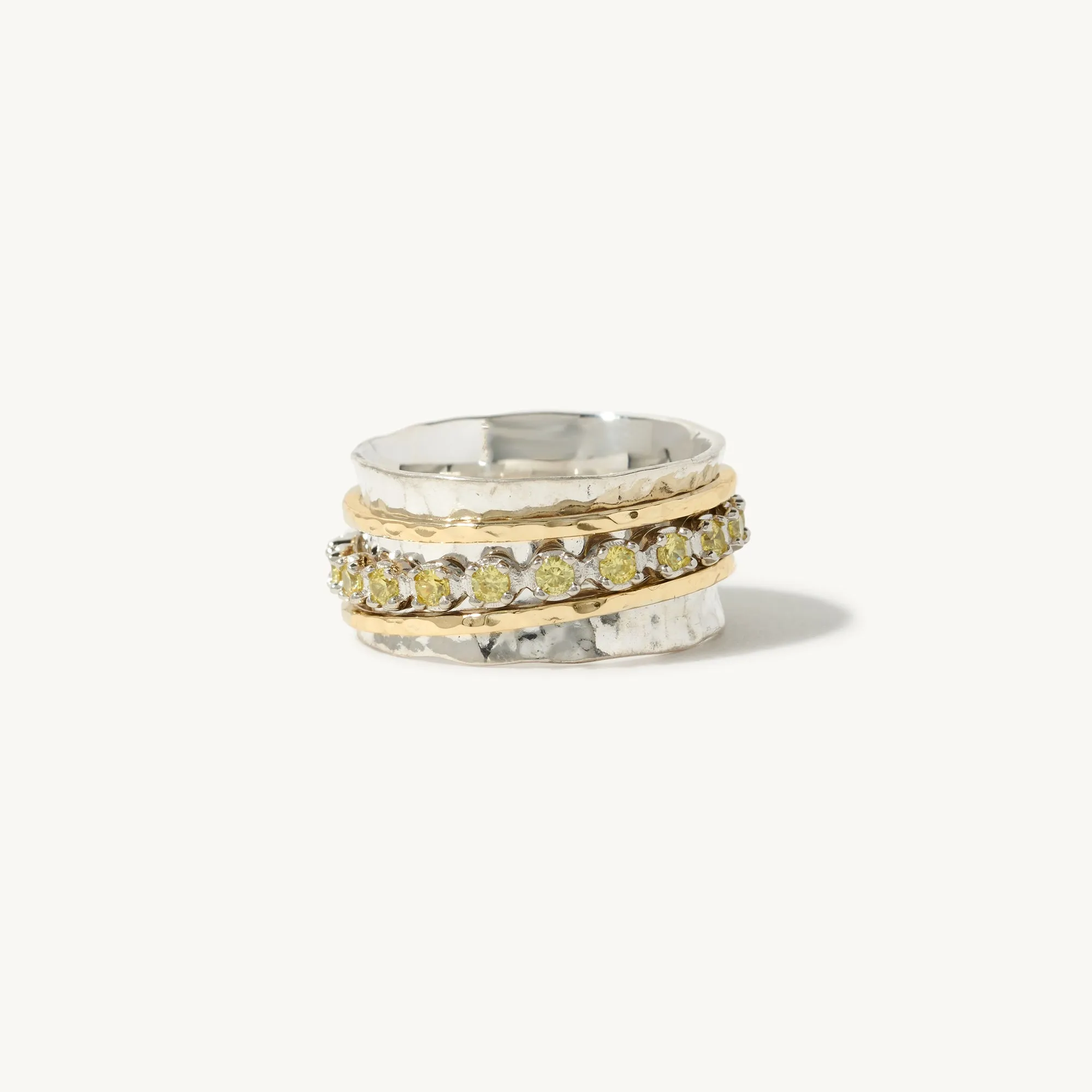 Aria Birthstone Spinner Ring  - August