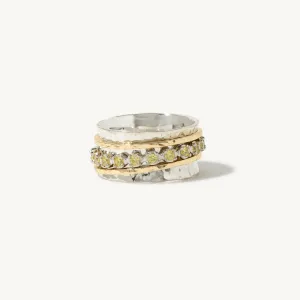 Aria Birthstone Spinner Ring  - August