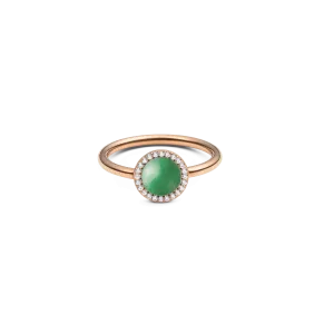 Audrey Ring Jade Rose Gold