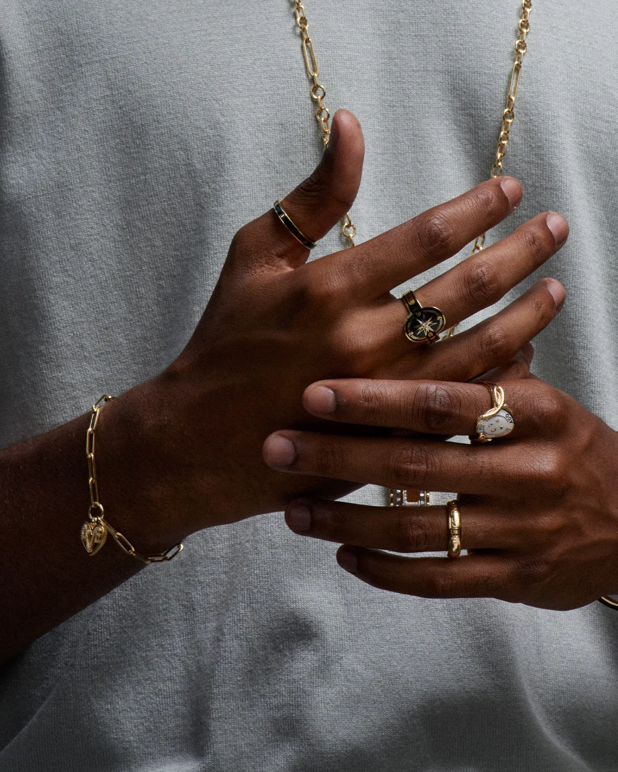 Black Internal Compass : Cigar Band