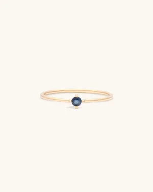 Blue Sapphire Birthstone Ring