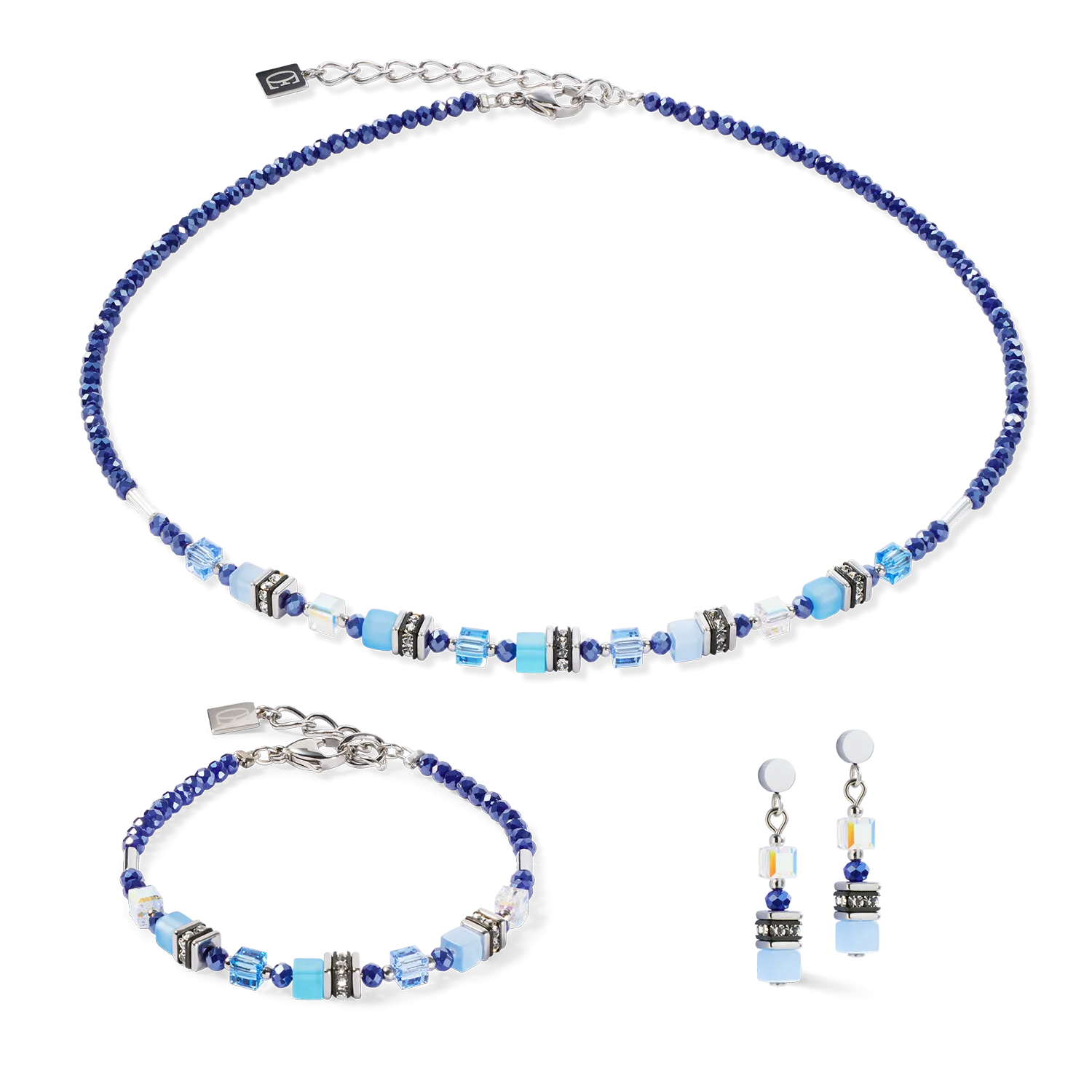 Bracelet Mini Cubes blue